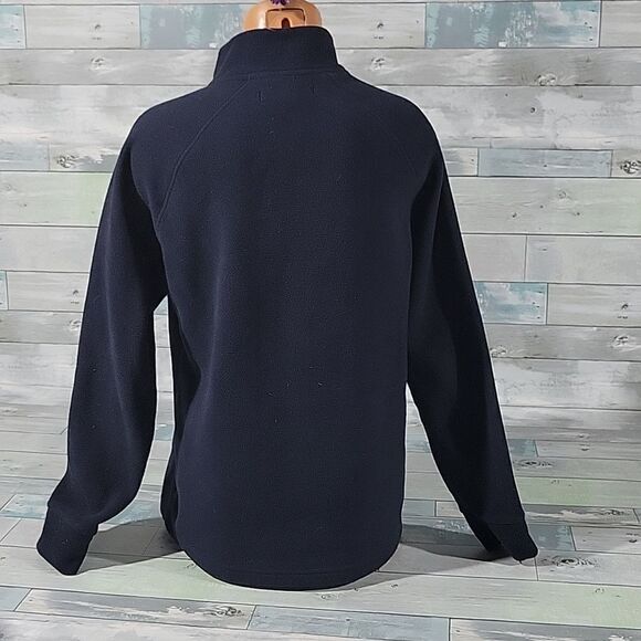 Navy Tommy Hilfiger Half-Zip Fleece Jacket sz Medium - Picture 3 of 3